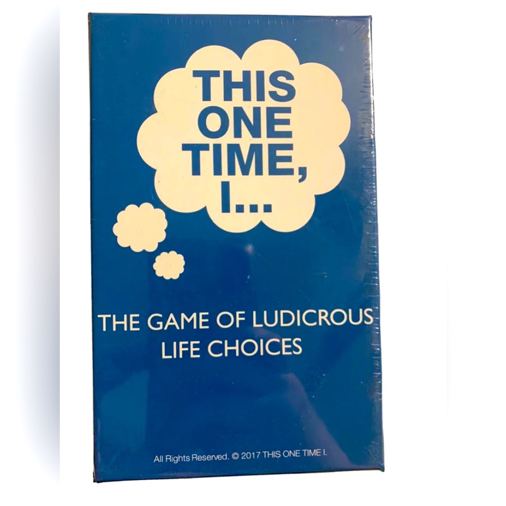 This One Time, I… The Game of ludicrous life choices  - Adult card Game New